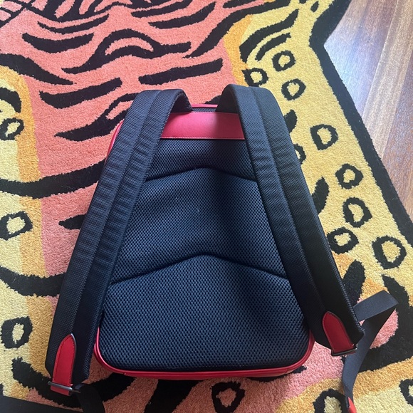 Red and Brown Coach Backpack - Picture 3 of 4